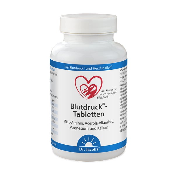 Dr. Jacob's Blutdruck-Tabletten mit Arginin+Kalium+Magnesium 126 St