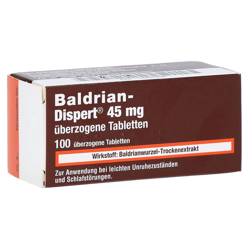 Baldrian Dispert 45 mg überzogene Tabletten 100 St