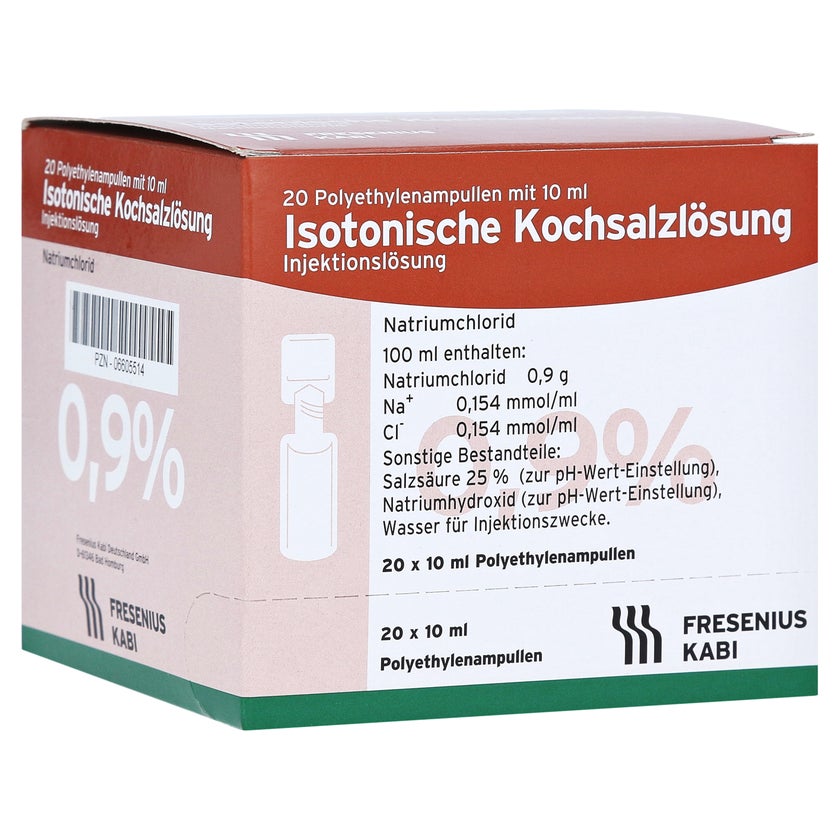 Kochsalzlösung 0,9% Fresenius 20X10 ml