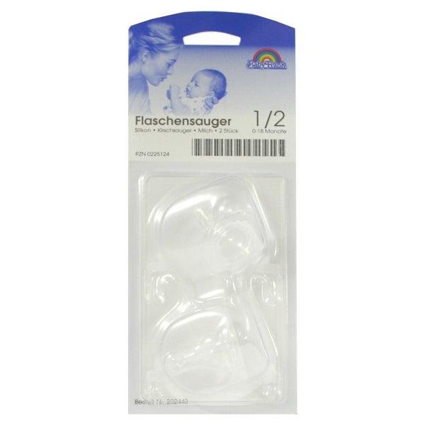 Sauger Milch Kirsche Ventil Silikon 0-18 Monate 2 St