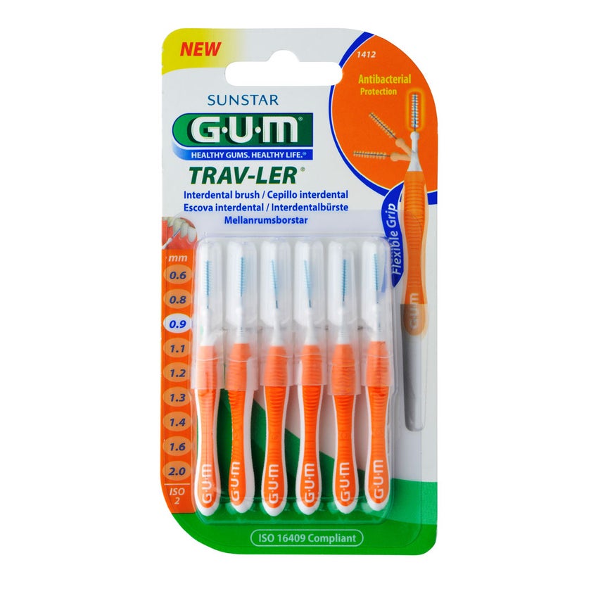 GUM Trav-ler 0,9mm Kerze orange Intenden 6 St