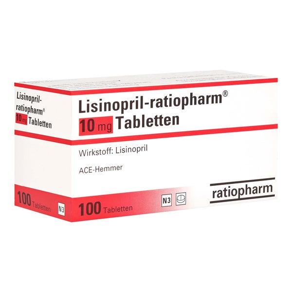 Lisinopril-ratiopharm 10 mg Tabletten 100 St
