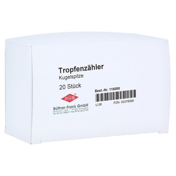 Tropfenzähler Kugelspitze 20 St