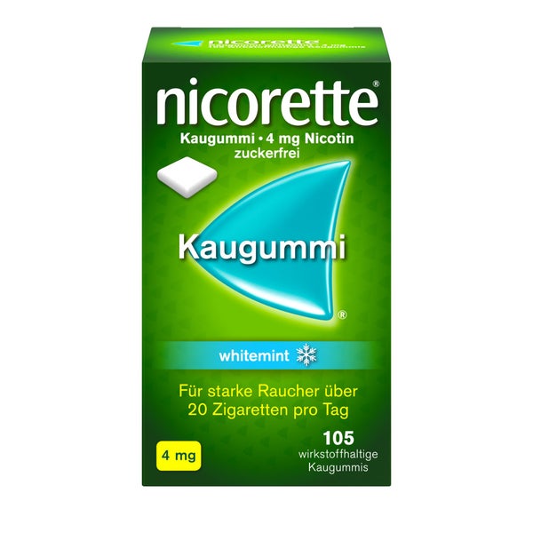 nicorette Kaugummi 4mg whitemint 105 St