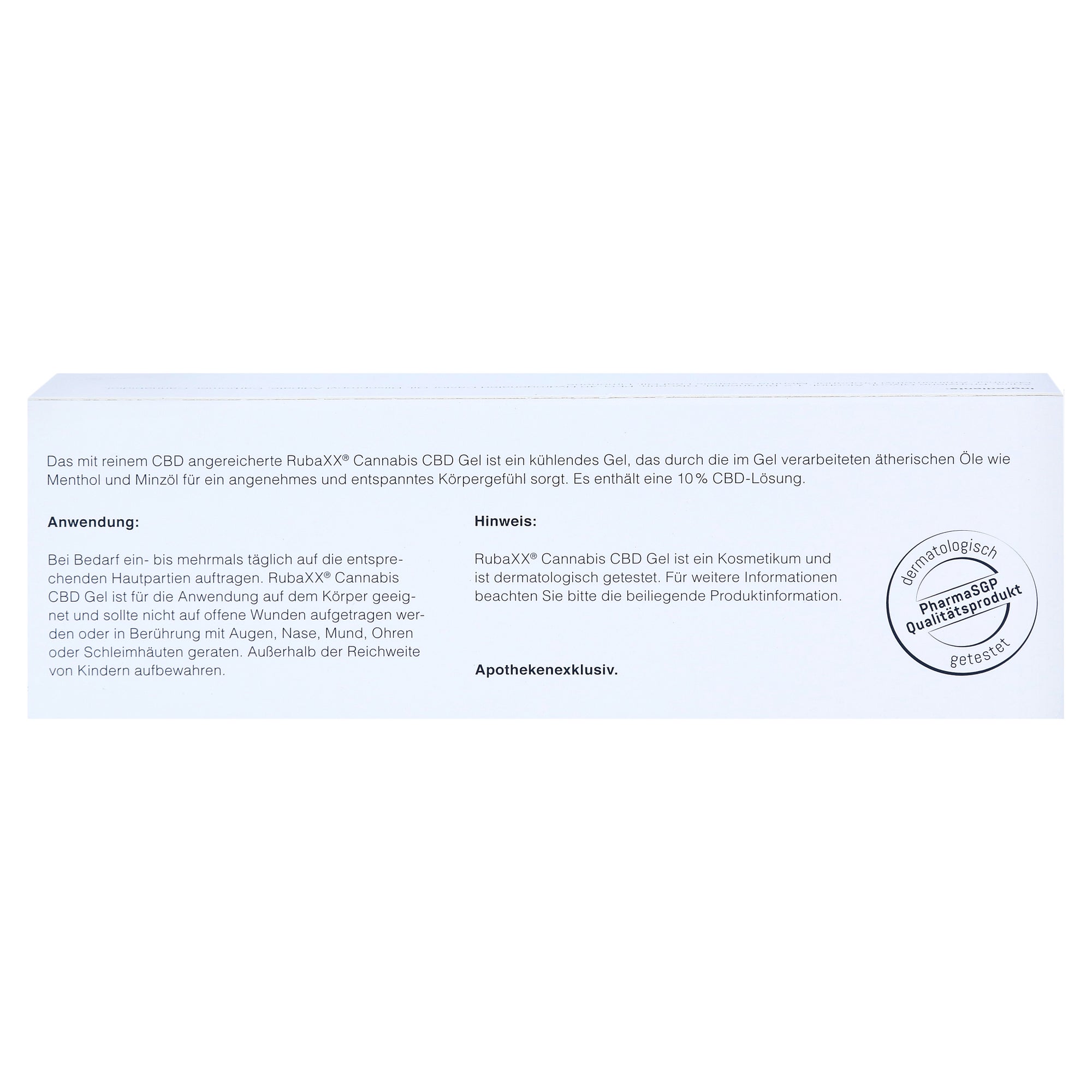 rubaxx cbd gel 180 ml