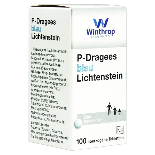 P Dragees blau 100 St