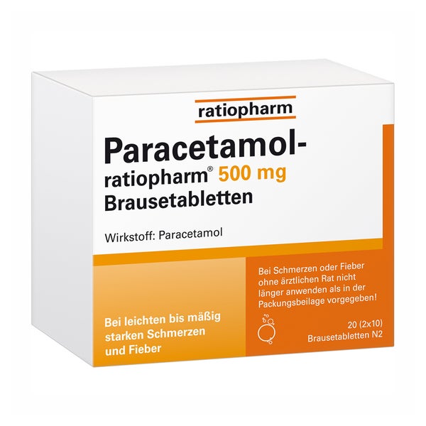 Paracetamol ratiopharm 500 mg 20 St