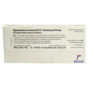 Equisetum Arvense D 15/Formica D 10 aa A 8X1 ml