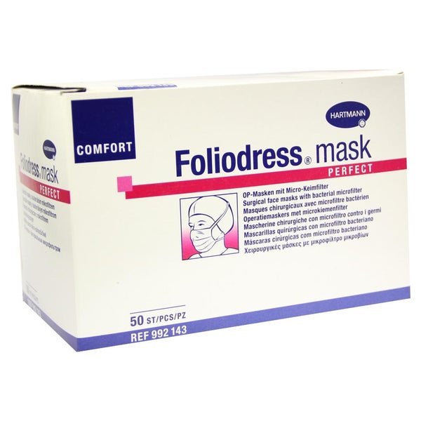Hartmann Foliodress mask Comfort Perfect, OP-Masken grün (50 Stck.) 50 St