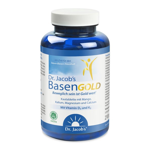 Dr. Jacob’s BasenGOLD Kautabletten Mineralstoffe Citrate K2 126 St