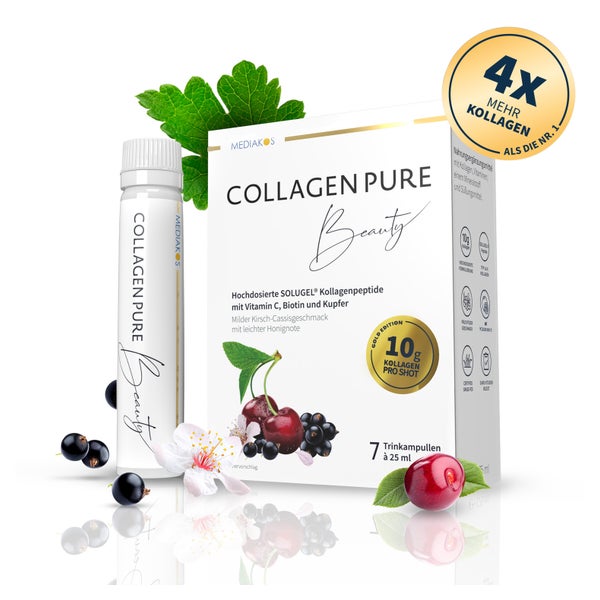 COLLAGEN PURE Beauty 10 g Kollagen Trinkampullen hochdosiert 7X25 ml