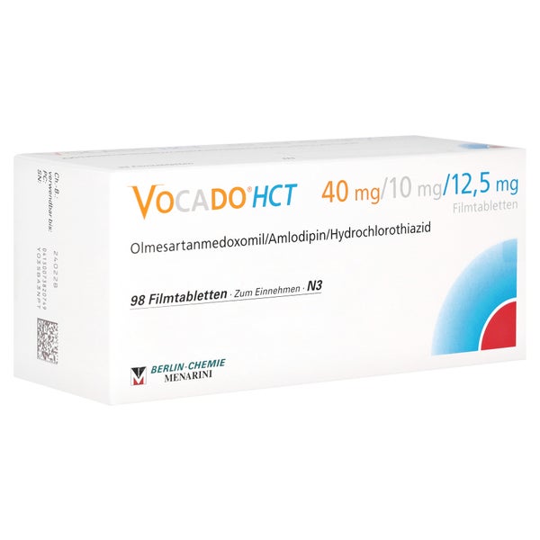 VOCADO HCT 40 mg/10 mg/12,5 mg Filmtabletten 98 St