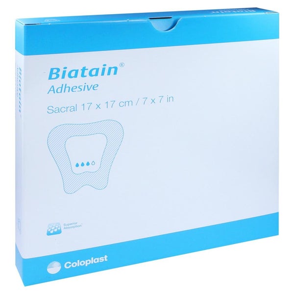 Biatain Schaumverband Sakrum 17x17 cm 5 St