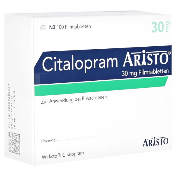 Citalopram Aristo 30 mg Filmtabletten 100 St