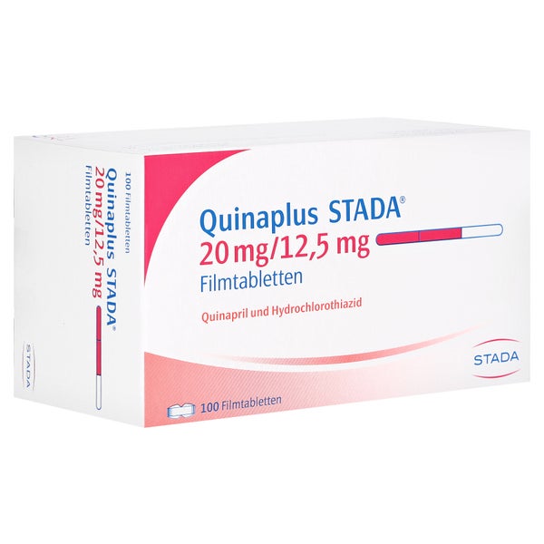QUINAPLUS STADA 20 mg/12,5 mg Filmtabletten 100 St