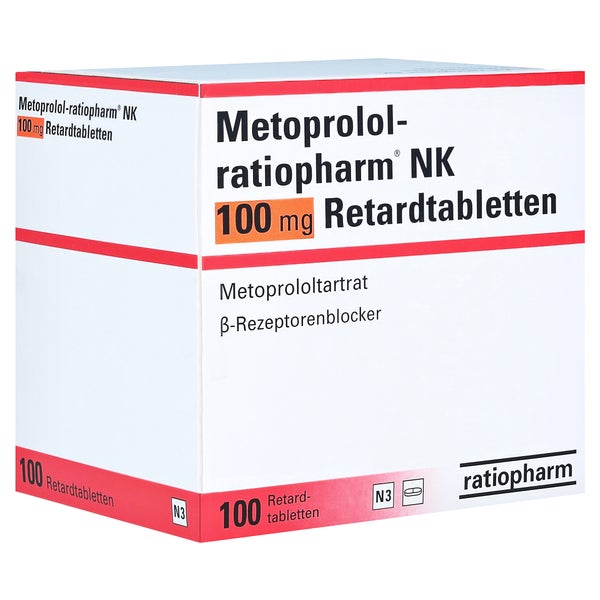 METOPROLOL-ratiopharm NK 100 mg Retardtabletten 100 St