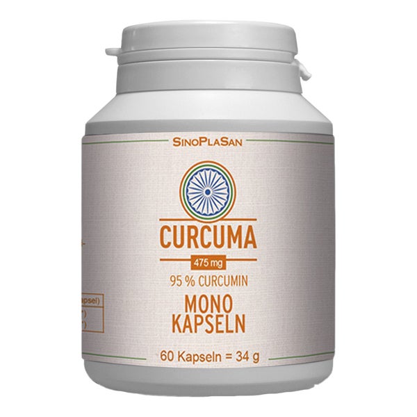 Curcuma 475 mg 95% Curcumin Mono-Kapseln 60 St