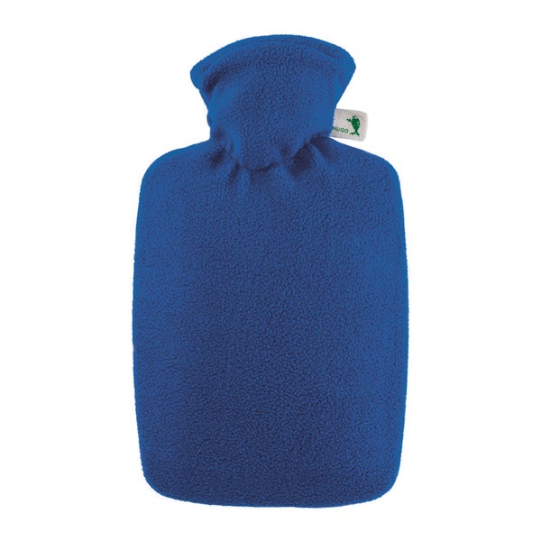HUGO FROSCH Wärmflasche Klassik Fleecebezug 1,8 l blau 1 St