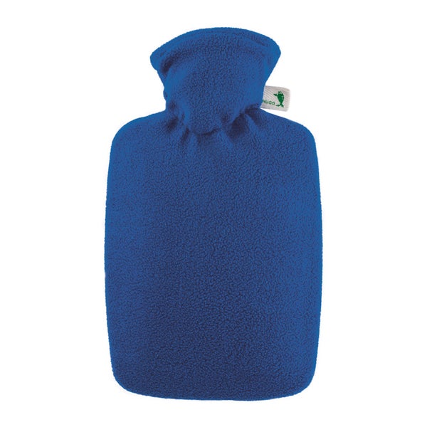 Wärmflasche Klassik 1,8 l mit Fleecebezug blau 1 St