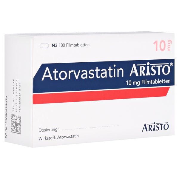 Atorvastatin Aristo 10 mg Filmtabletten 100 St