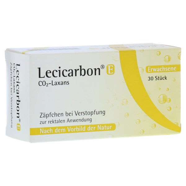 Lecicarbon E CO2-Laxans Erwachsenensuppositorien 30 St