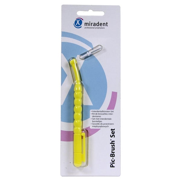Miradent Interdentalbürste Pic-Brush 1er Set Gelb 1 St