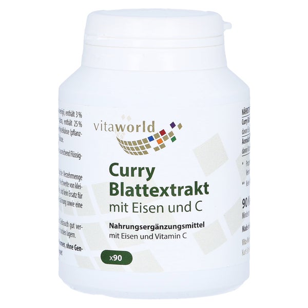 Curry Blattextrakt mit Eisen und C Kapse 90 St