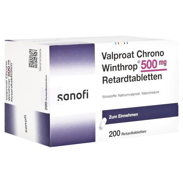 VALPROAT chrono Winthrop 500 mg Retardtabletten 200 St