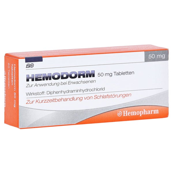 Hemodorm 50 mg Einschlaftabletten 20 St