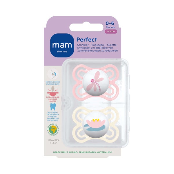 MAM Perfect Silikon 0-6 Monate 2 St