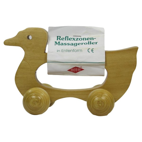 Massageroller Holz 4 Rollen Entenform 1 St