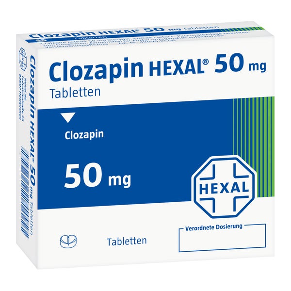 Clozapin Hexal 50 mg Tabletten 100 St