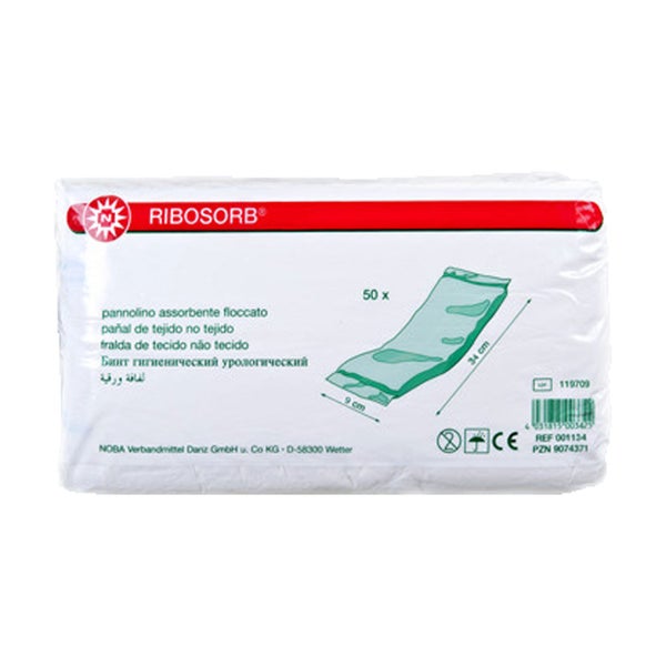 Noba Ribosorb® Vlieswindel 50 Stück - 9 x 34 cm 50 St