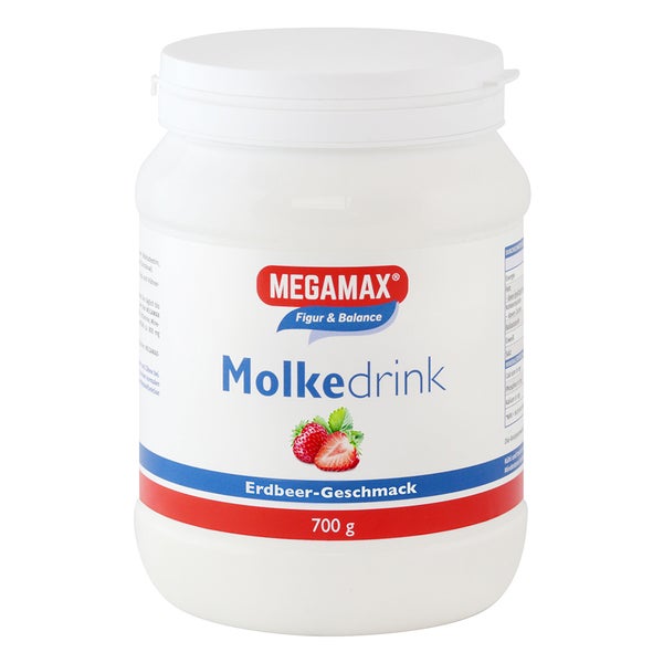 MEGAMAX Molke Drink Erdbeer 700 g