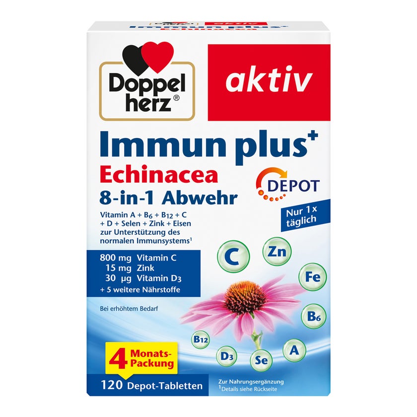 Doppelherz Immun plus Echinacea Depot Ta 120 St