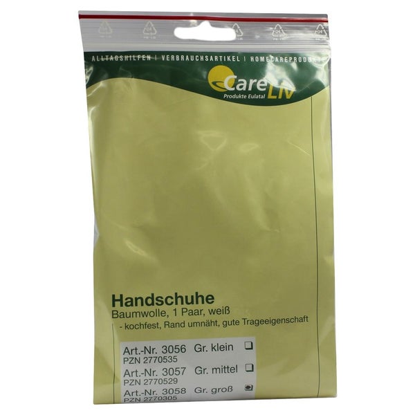 Zwirnhandschuhe Baumwolle groß 2 St