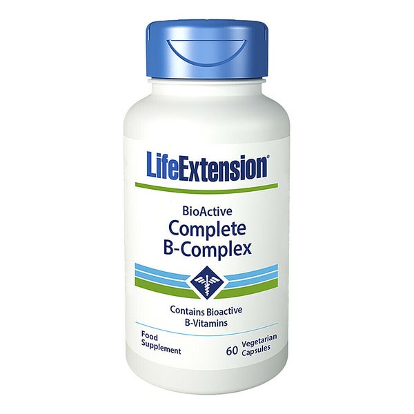 Vitamin B Complex Bioactive Veg Kps Lef 60 St