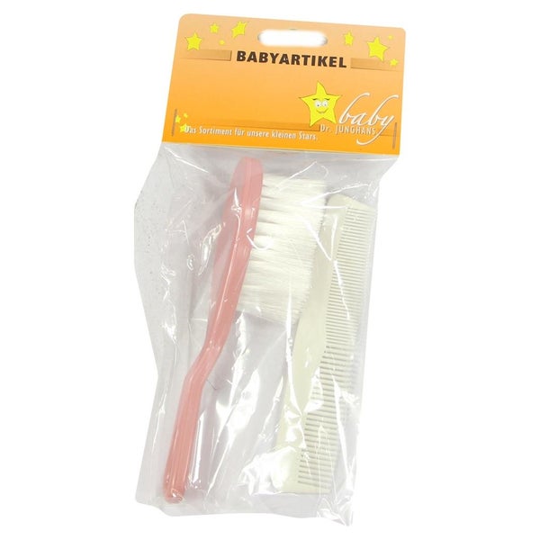 Bürste Baby Kunststoff+nylon Kamm rosa 1 St
