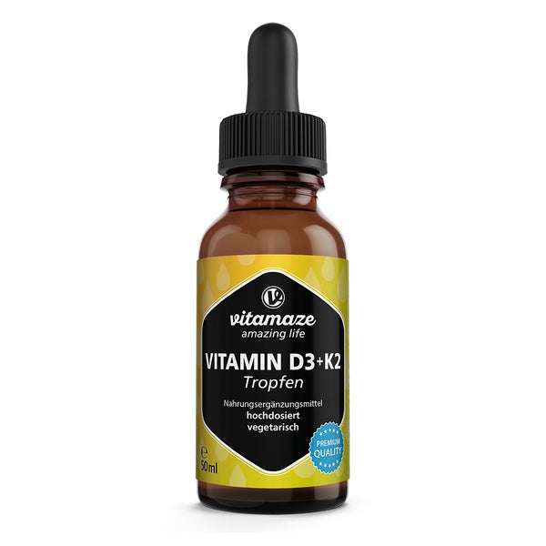 Vitamin D3 K2 1000 IE / 10 µg hochdosiert 50 ml