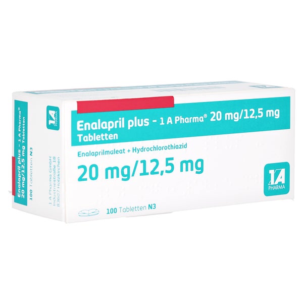 ENALAPRIL plus-1A Pharma 20/12,5 mg Tabletten 100 St