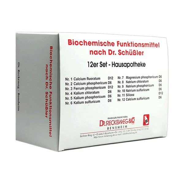 Dr. Reckeweg Schüßler Salz Haus- und Reiseapotheke, 12er-Set 12X200 St