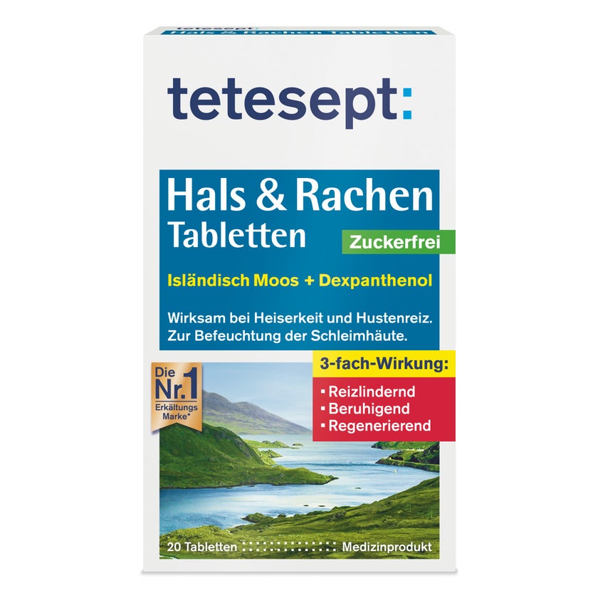Tetesept Hals & Rachen Tabletten zuckerf 20 St