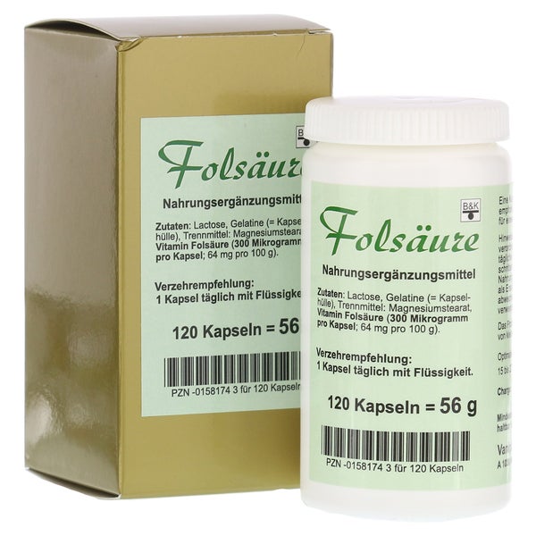 Folsäure Kapseln 120 St