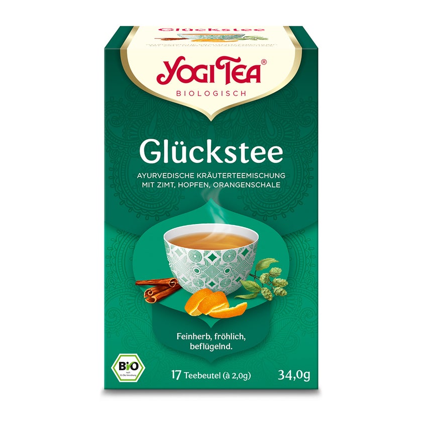 YOGI TEA, Glückstee, Bio Kräutertee 17X1,8 g