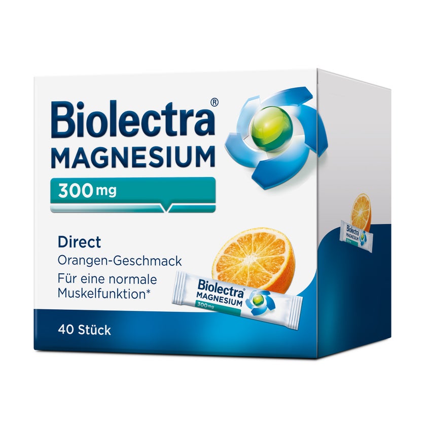Biolectra Magnesium 300 mg Direct Orange 40 St