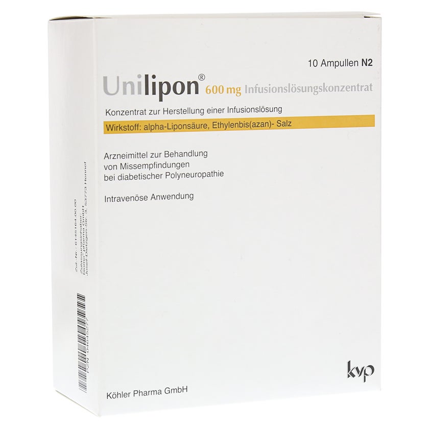 Unilipon 600 Infusionslösungskonzentrat 1X10 St