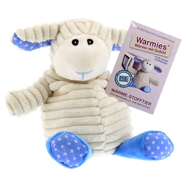 Warmies® Wärmekissen "Warmies-Pure Schaf Sternchen" herausnehmbarer Lavendel-Korn-Füllung 1 St