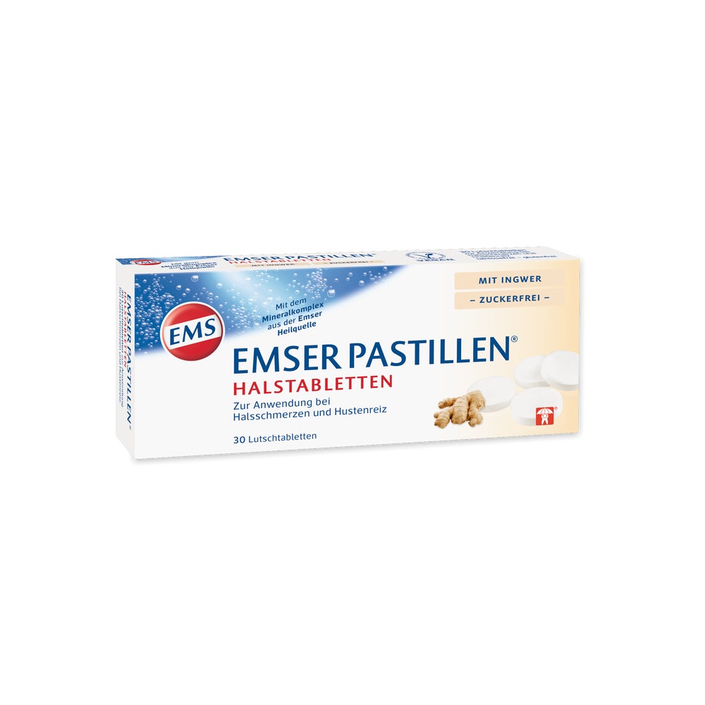 EMSER PASTILLEN® Halstabletten mit Ingwer zuckerfrei