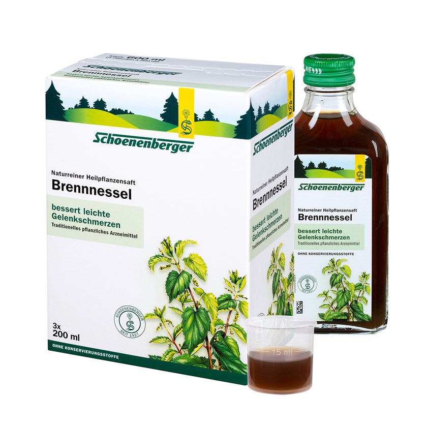 Schoenenberger naturreiner Heilpflanzensaft Brennnessel 3X200 ml