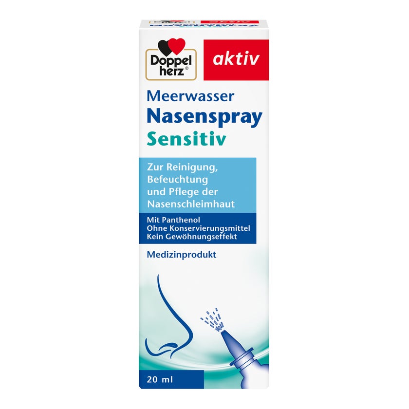 Doppelherz aktiv Meerwasser Nasenspray mit Panthenol 20 ml